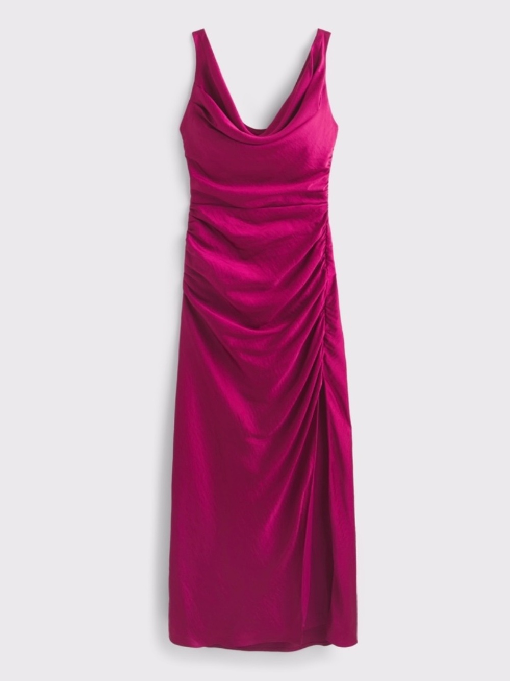Cowl Neck Draped Maxi Dress